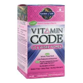 Garden of Life Vitamin Code 50 and Wiser Womens Multivitamin 