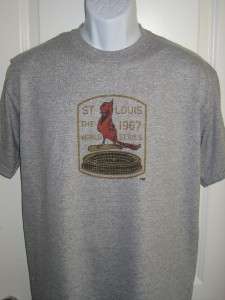 St. Louis CARDINALS 1967 World Series Logo T Shirt XXL  