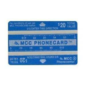  Collectible Phone Card $20. MCC Phonecard (Landis & Gyr 
