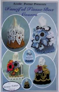  TISSUE BOX COVERS, Crochet Pattern Booklet, BOUTIQUE TISSUE COVERS 