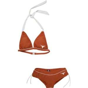   Texas Longhorns Womens Dark Orange Cheeky Bikini