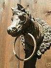 HItching Post Horse Head BIG Cast Iron Towel Leash Reins Ring Holder 