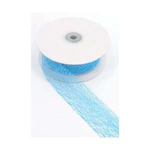  Ribbon mesh net cut edge 1.5 x20yds sky blue Arts, Crafts 