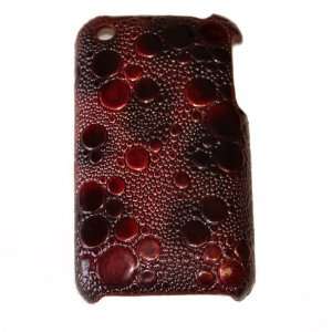   Cover for iPhone 3G, 3G S Marble Red Brown  Players & Accessories