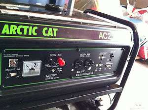 ARCTIC CAT AC2500GD2E PORTABLE GENERATOR  