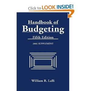 of Budgeting, 2005 Supplement (Handbook of Budgeting Supplement 
