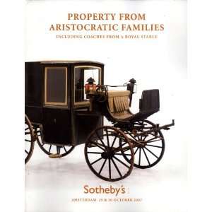 Property From Aristocratic Families, Including Coaches From a Royal 