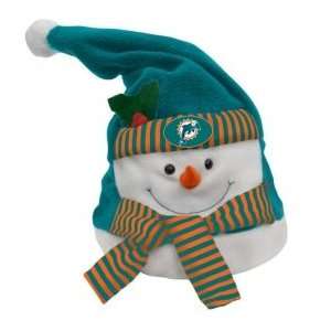 Miami Dolphins Animated and Musical Snowman Hat  Sports 