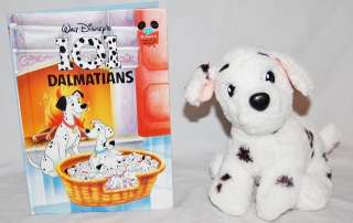 Vintage 1991 Mattel 101 Dalmatians Plush Dog w Book  