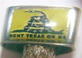 Cribbage Pegs 2 Dont Tread on Me Tea Party Brass.  