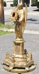  CHURCH RELIGIOUS GREAT ANGEL VINTAGE RELIQUARY  