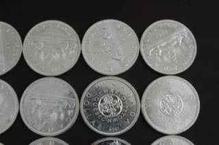 Lot 20 Canadian Silver Dollars Collectible Coins 1962, 63, 64, 65 