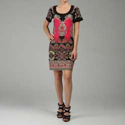Tiana B. Womens Short sleeve Jersey Mod Dress  