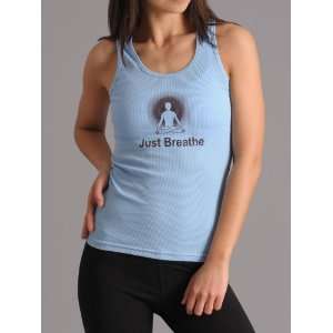    Positive Thought Brand Just Breathe Rib Tank