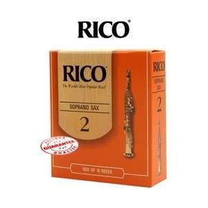  RICO SOPRANO SAXOPHONE REEDS BOX OF 10   2 Size Musical 