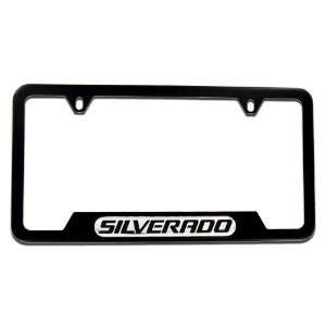   Chevy Silverado Black Powdercoat Silverado License Frame Automotive