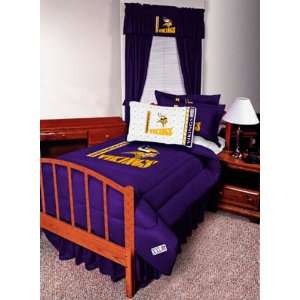  Minnesota Vikings Queen Bed Skirt Purple Sports 