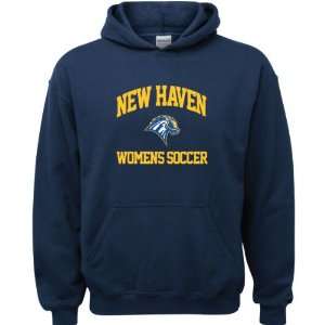 New Haven Chargers Navy Youth Womens Soccer Arch Hooded Sweatshirt 