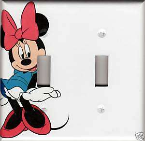 Minnie Mouse Double Light Switch Plate Cover  