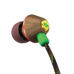 House Of Marley Jammin People Get Ready Rasta 3 button Mic Earbuds 