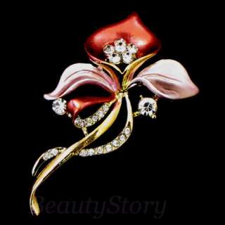   Item  rhinestone crystal flower brooch pin bouquet  