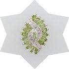 WHOLESALE 1.5CT PERIDOT AND DIAMOND CHEVRON NECKLACE items in THE 