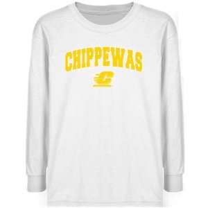  NCAA Central Michigan Chippewas Youth White Logo Arch T 