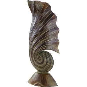  Handcarved Wood Shell