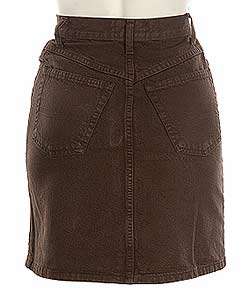 Trussardi Womens Brown Denim Skirt  