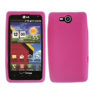  iFase Brand LG Lucid 4G VS840 Cell Phone Solid Hot Pink 