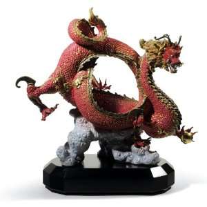  Lladro Auspicious Dragon (Red)
