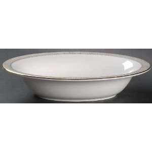  Wedgwood Gilded Weave 10 Oval Vegetable Bowl, Fine China 