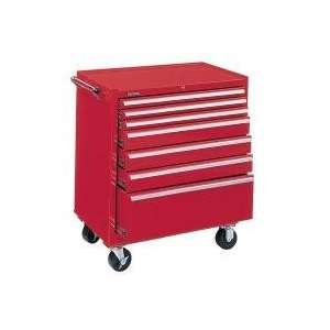  Kennedy 10157 #2907x Roller Cabinet 7 Drawer Red 215 Lbs 