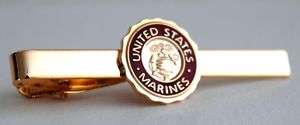 USMC United States Marine Corps LOGO Tie Clip  
