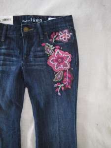 NWT Gap Kensington Embellished Jeans & Peacoat M 8 Corduroy Ruffled 