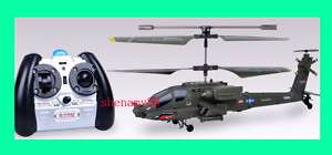 Syma S109G 3CH Apache AH 64 RC Gyro MINI Helicopter NEW  