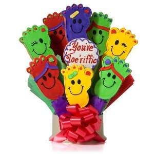 Youre Toeriffic Personalized Cookie Bouquet  Grocery 