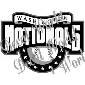  WASHINGTON NATIONALS LOGO MLB WHITE DECAL VINYL STICKER 