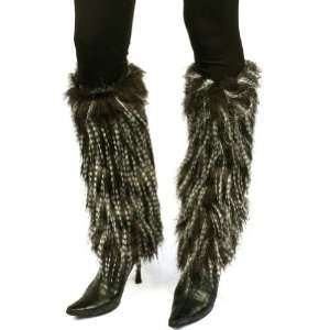  Winter Faux Shaggy Long Fur Animal Dance Ski Leg Warmer 