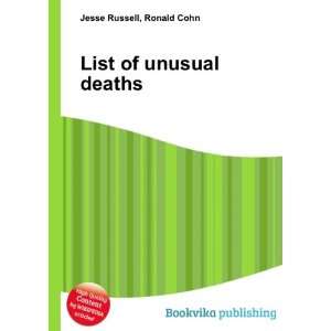  List of unusual deaths Ronald Cohn Jesse Russell Books