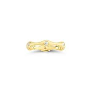  0.18 Cts Diamond Ring in 14K Yellow Gold 5.5 Jewelry