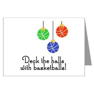  BasketballChicks Deck the Halls Greeting Cards P Sports 