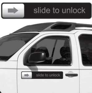 25   Slide to Unlock Magnet   iPhone iPod Car Magnets  