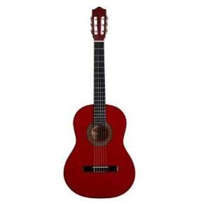  Stagg C542 Full Size Classical Guitar   Transparent Red 