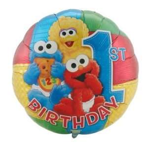  Sesame Street 1st Birthday 18 Foil Balloon Toys & Games