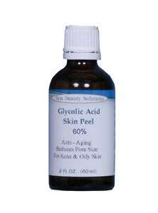 oz GLYCOLIC Acid Skin Peel   60% Wrinkles , Acne ++  