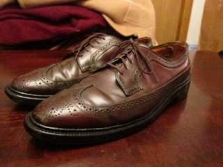   Imperial Mens Shell Cordovan Wingtip Dress Shoes Sz 11.5B See  