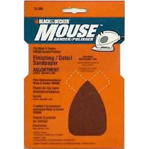  Pk/5 x 4 Black & Decker Mouse Assorted Sandpaper (74 586 