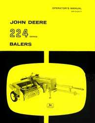 John Deere 224 224WS 224T Series Baler Operators Manual  