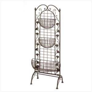 TIER WROUGHT IRON PLANT STAND PLANTER STANDS FLOWERS  